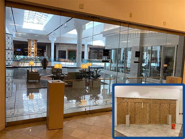 Emergency glass board-up and repair in Washington DC