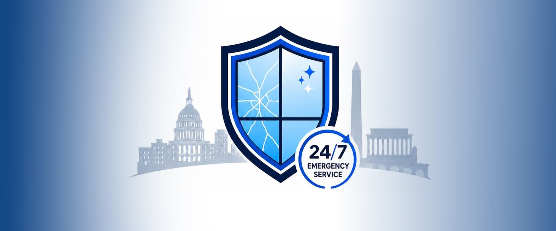 Professional glass repair services in Alexandria VA and the greater Washington DC and Maryland area